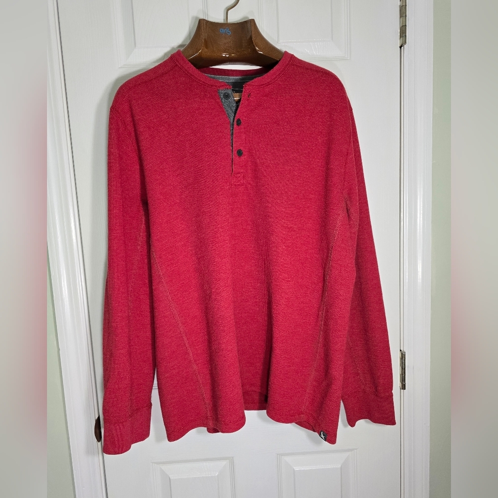 Eddie Bauer Men's Distressed Layer Long Sleeve Cabincore Eclectic Grandpa